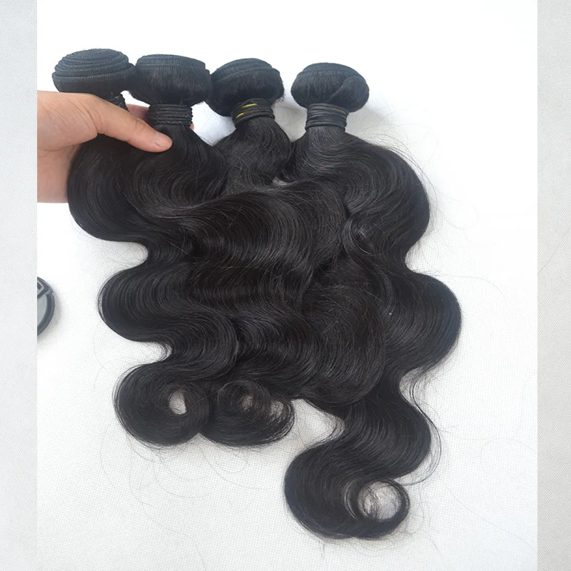 100 г Необработанные Полное Окончание 4 Шт. Бразильские Волосы Девственницы С