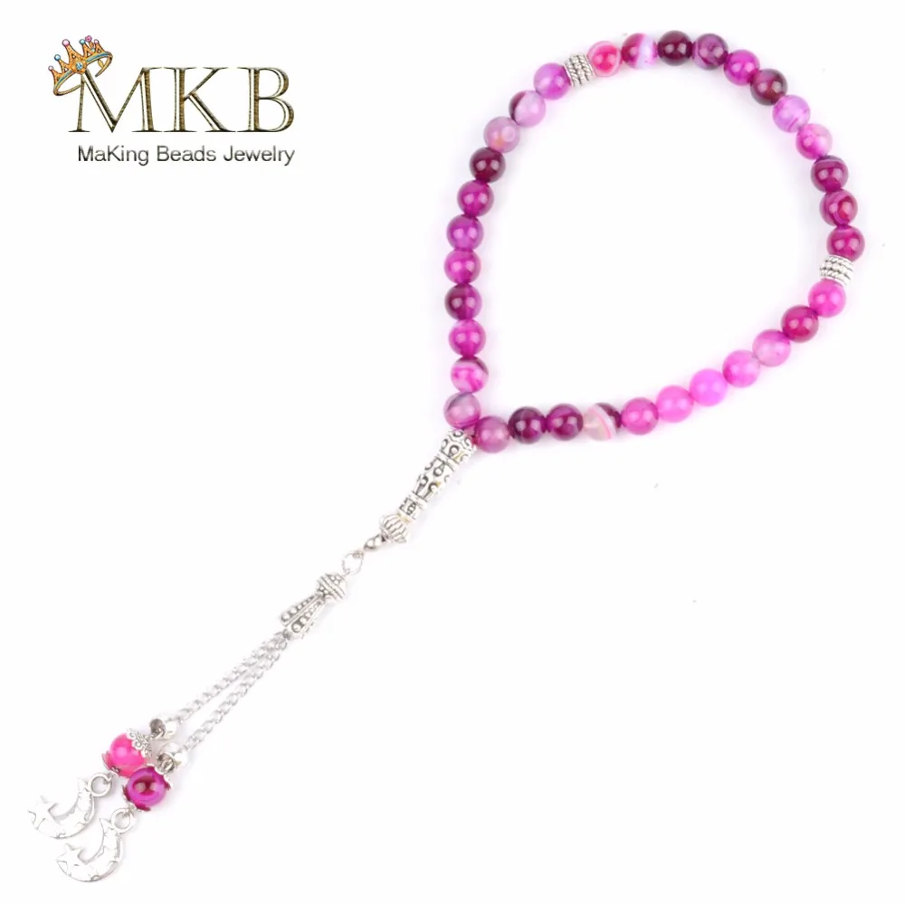 Женский и мужской браслет из натуральных бусин 8 мм | Украшения аксессуары