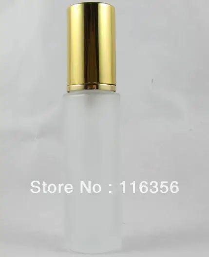 50 мл матовая стеклянная бутылка с золотой крышкой для лосьона косметической