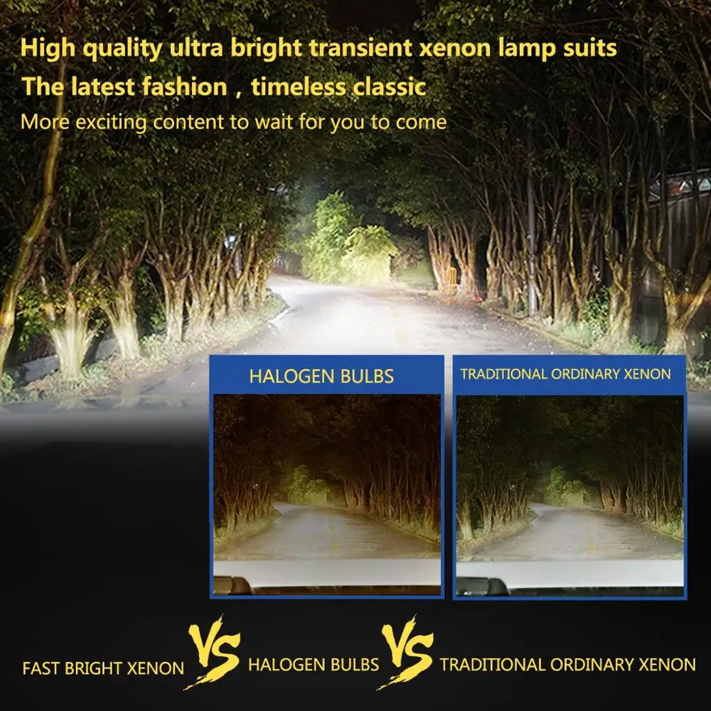 Прямая замена от производителя Fortek Ксеноновые лампы для фар головного света