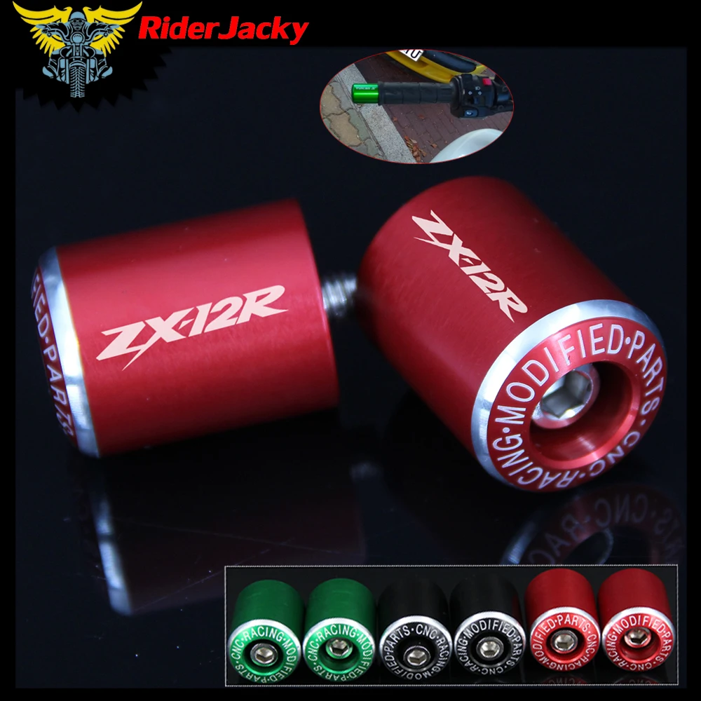 CNC руль мотоцикла ручки бар концы кепки слайдер для KAWASAKI NINJA ZX12R ZX 12R 2000 2005 2001 2002 2003