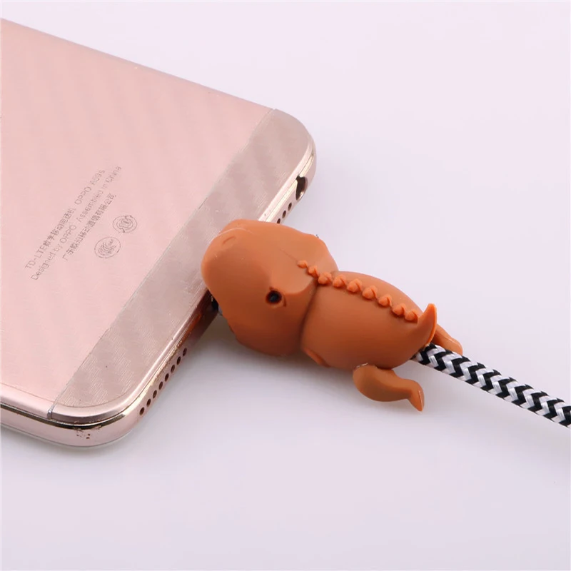 Siancs животное Фигурка динозавра кабель укуса протектор Симпатичные намотки chompers USB кабель Органайзер провода Держатель кабеля для кабель для android-устройств