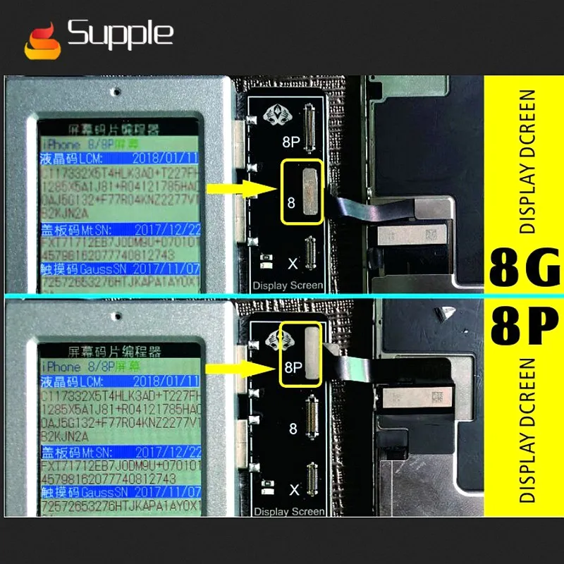 Новейший для iphone7G/7 P/8G/8 P/X ЖК экран IP дисплей EEPROM программист светочувствительный