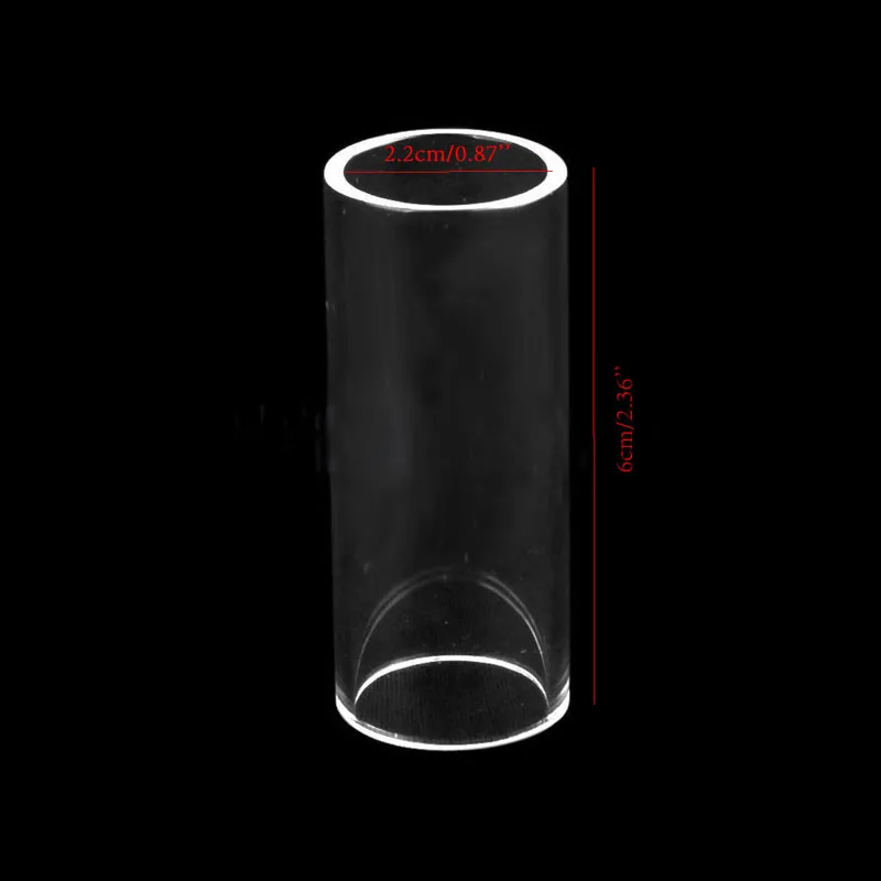 

One piece Plexiglass Slider Guitar String Slide Glass Bottle Finger Knuckle Guitar Finger