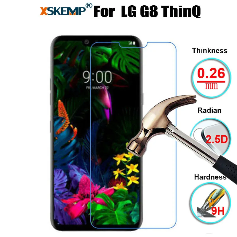 XSKEMP для LG G8 тонкий/G8s тонкий/K50/K40/Q60/V50 ThinQ натуральная абсолютная новинка! Премиум закаленное Стекло Экран Защитная пленка для покрытия - Цвет: for LG G8 ThinQ