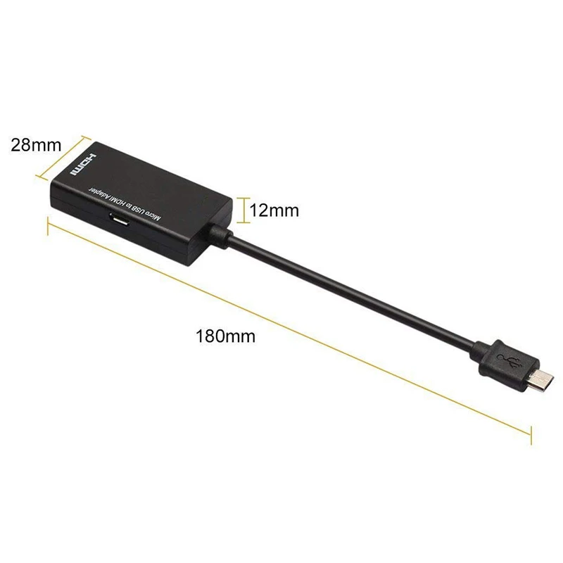 MHL Micro USB Мужской к HDMI Женский Кабель-адаптер для Android смартфона планшета ТВ HDMI 1080P HD аудио-видео кабель