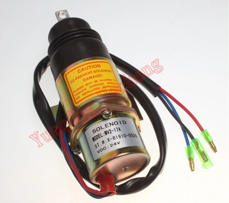 Новый соленоид Z1819100520 MV2 17A 24В для 4JG1 4JG2 6BG1 6BB1|solenoid|solenoid 24v |