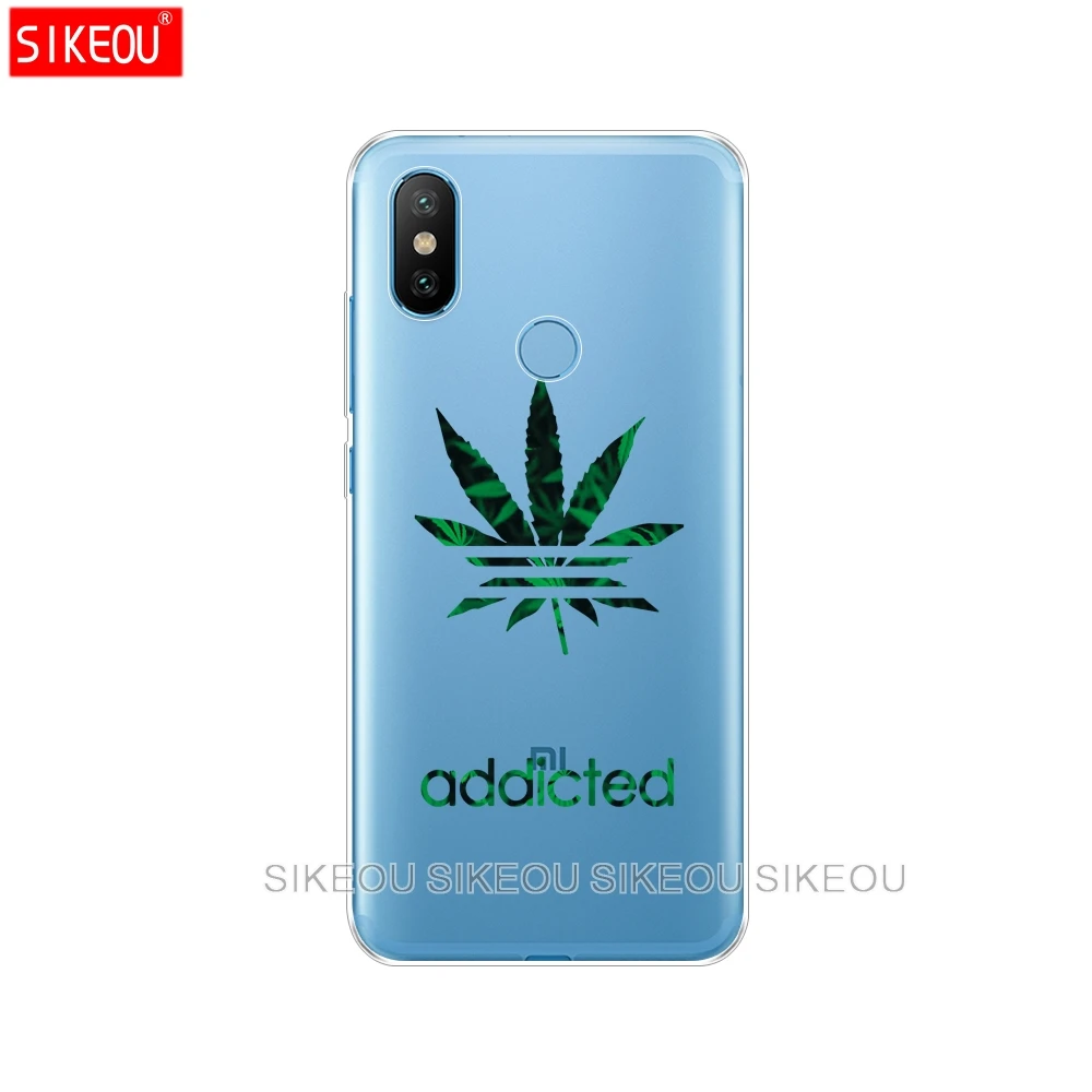 Силиконовый чехол для Xiaomi Mi 8 8SE A1 A2 5 5S 5X 6 Mi5 MI6 NOTE 3 MAX Mix 2 2S Мягкие зеленые листья 360