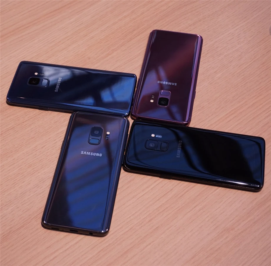 Samsung Galaxy S9 G960F, мобильный телефон на Android, 4G LTE Exynos 9810, четыре ядра, 5,8 дюймов, 12 МП и 8 Мп ram, 4 Гб rom, 64 ГБ NFC