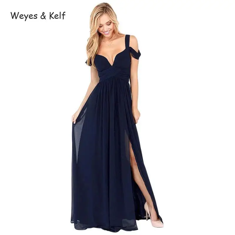 Женское шифоновое платье с V образным вырезом и открытой спиной|women maxi dress|sexy party