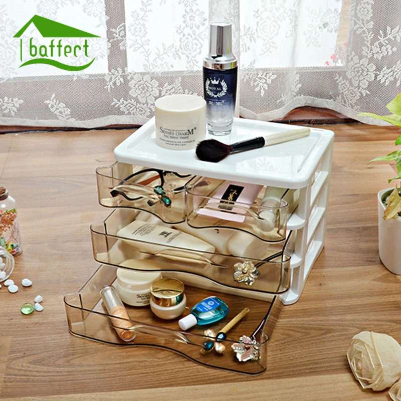 Пластиковые шкатулки для ювелирных изделий трехуровневый органайзер косметики