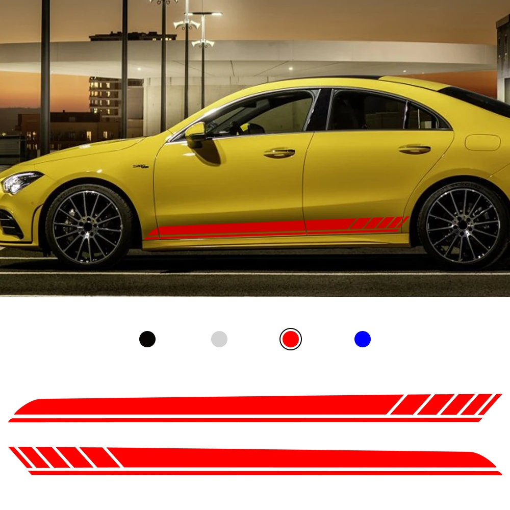 Наклейка на боковую дверь автомобиля для BWM E90 E60 Cadillac Audi A4 B8 A5 Mercedes Аксессуары 1