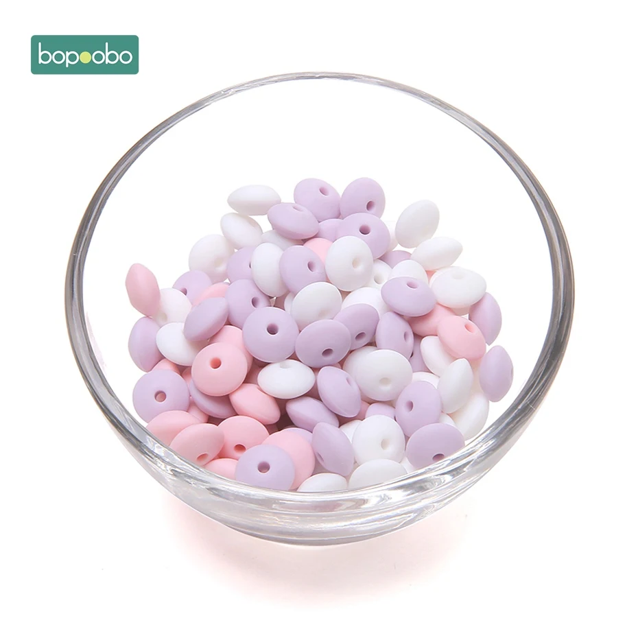 Pink Series Bopobo, 60 шт., детский прорезыватель, силиконовые прорезыватели,, прорезыватель, Abacus, чечевица, Детские принадлежности для кормления, подарок для ребенка - Цвет: Pink Series