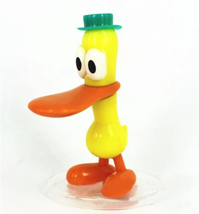 SAINTGI Small Pocoyo Zinkia Elephant Bird Dogs Duck Cartoon Anime Movie Action Figures Mini PVC 4-10CM Kids Toys Dolls PP BAG | Игрушки и