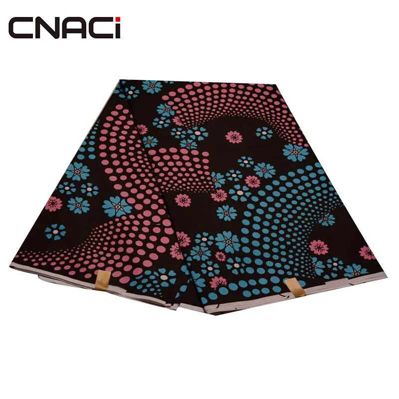 19050002 CNACI 3 Yards Veritable Wax Block Print Fabric Polyester Material Tissus Patchwork Wedding Dress Guaranteed Real Dutch Wax - Цвет: 19050002
