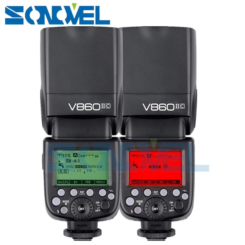 Вспышка Godox для вспышки Speedlite GN60 HSS 1/8000s + беспроводной передатчик и отражатель