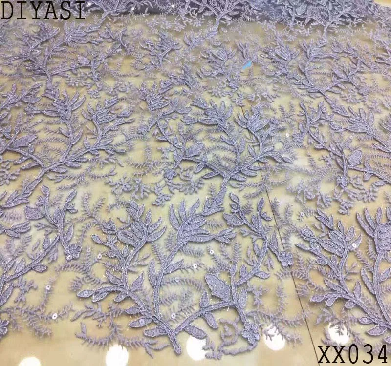 9 вариантов цветов! Красивая нигерийская кружевная ткань с блестками для
