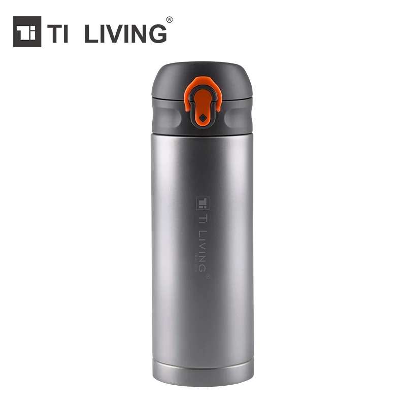 Настоящий термос Tikungfu из титана вакуумная колба бутылка для воды 400 мл одна рука