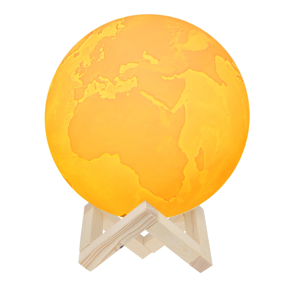 Светильник Настольный Аккумуляторный с 3D принтом приглушаемый светодиодный