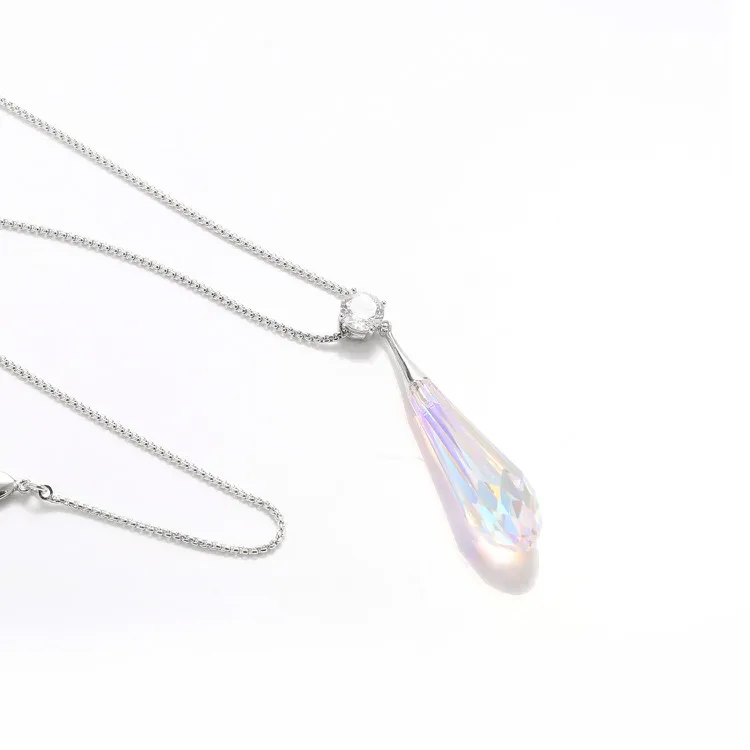 Ожерелье Warme Farben с кристаллами Swarovski для женщин, хорошее ювелирное изделие в форме капли, Кристальное ожерелье с подвеской