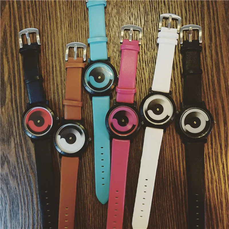 Мода личность женщины часы кожа Высокого качества кварцевые наручные