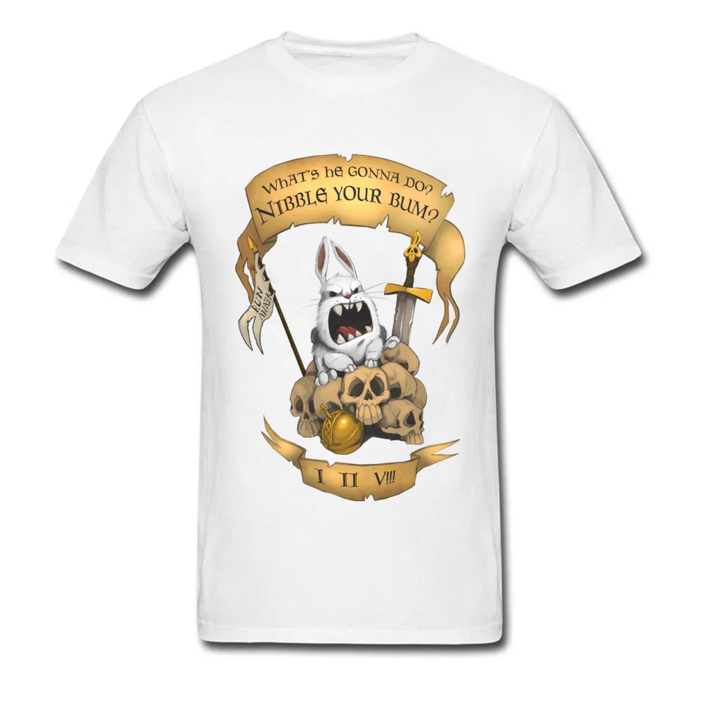 Мужские футболки с изображением кролика убийцы на заказ футболка забавным