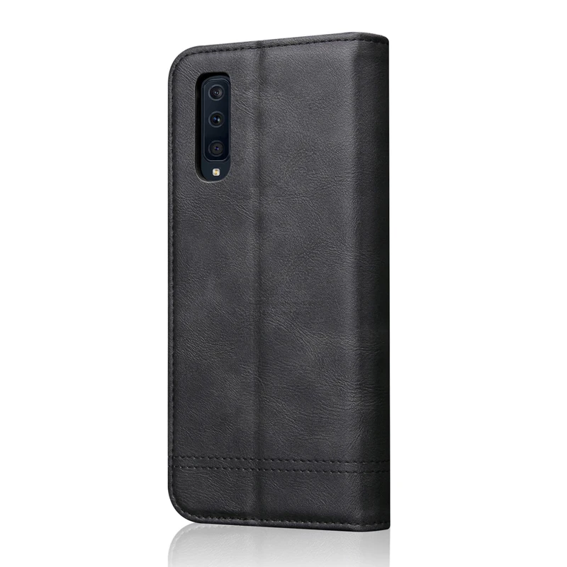 Роскошный тонкий кожаный чехол-книжка в стиле ретро для Samsung Galaxy A7 2018 A750