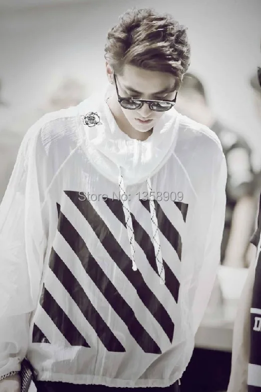 Number 13 Stripes Casual Off White Sports Hooded Brand Citi Trends Clothes  EXO Kris Hoodie Pyrex Clothing 1263 - купить по выгодной цене | AliExpress