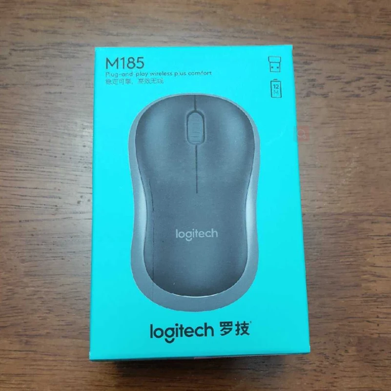 Оригинальная беспроводная мышь logitech M185 1000 точек/дюйм, офисный компьютер, Usb, нано-приемник для ноутбуков, настольных ПК, домашних и офисных игровых мышей