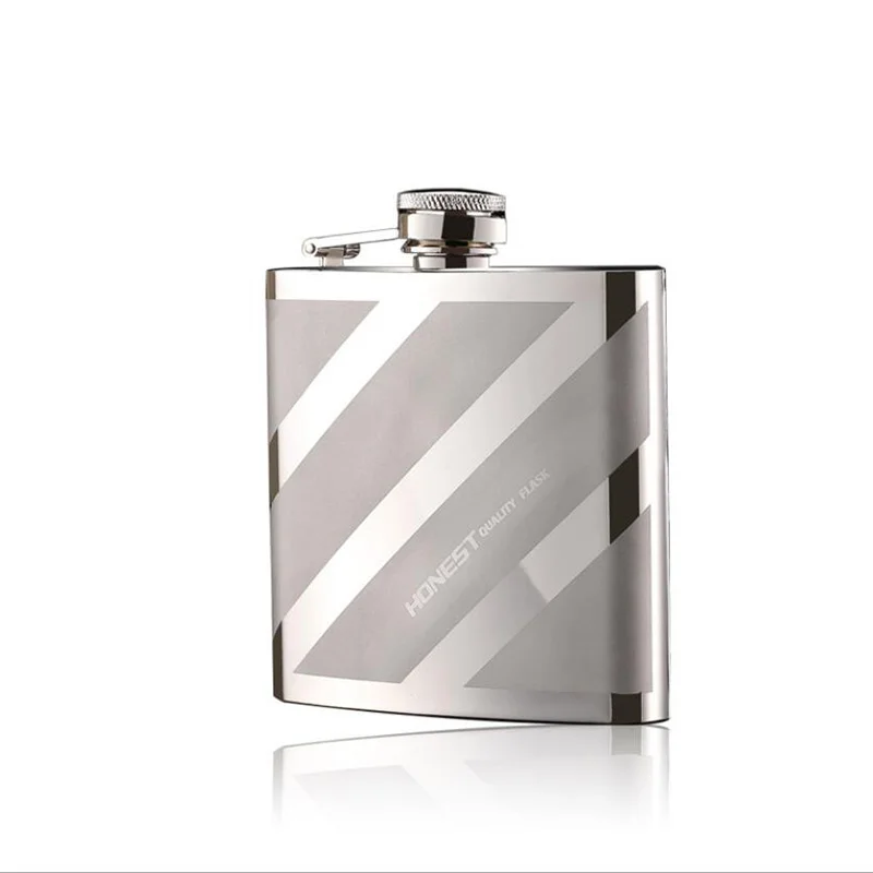 Высокое качество 304 нержавеющая сталь фляжка переносная уличная 6 унций вина