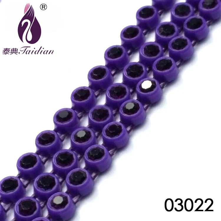 83022 Taidian Rhinestone banding SS8 для ручной работы Бисероплетение 3,0 мм каменная цепь 10 ярдов каждая карта - Цвет: 83022