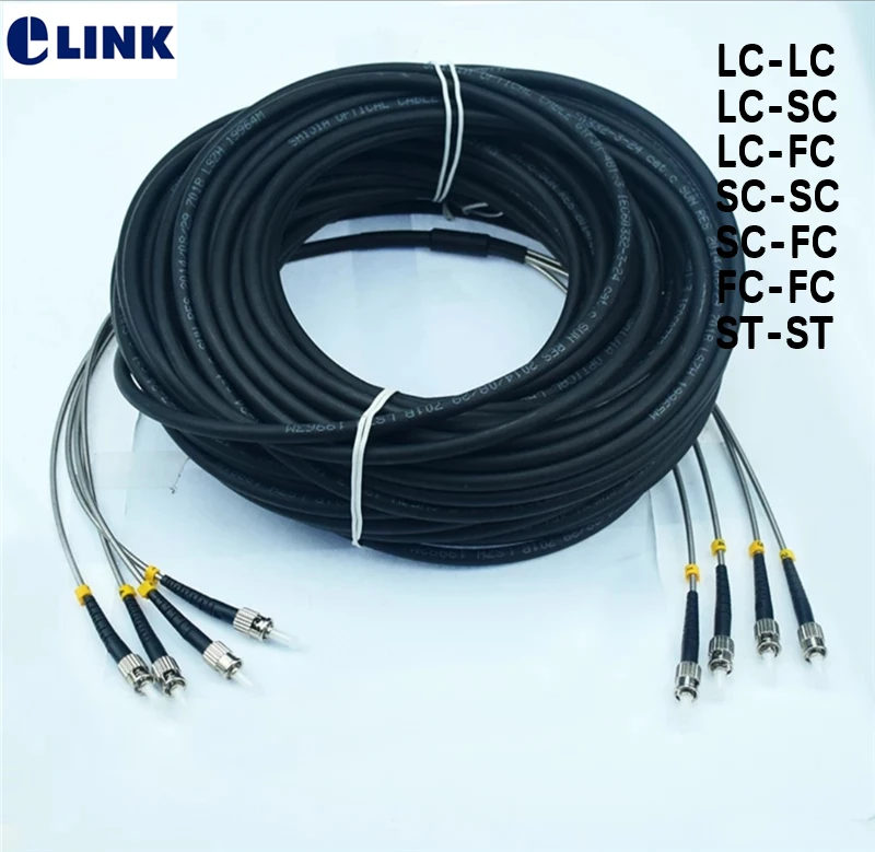 5 шт. 3mtr открытый CPRI волоконно оптический патч корд LC SC FC ST 4 ядра SM drop кабель Singlemode