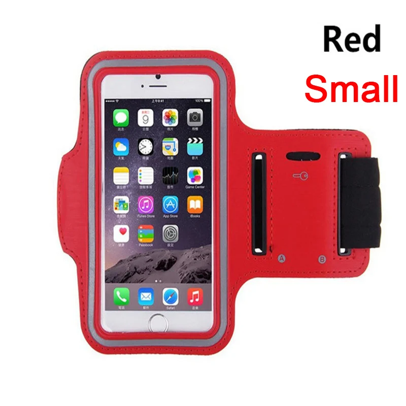 Small Red Спорт на открытом воздухе Универсальный нарукавный чехол для iphone Redmi Note 7 Тренажерный зал Бег сумка телефон сумка-повязка на руку чехол P30 Honor 10i на руку - Цвет: Small Red