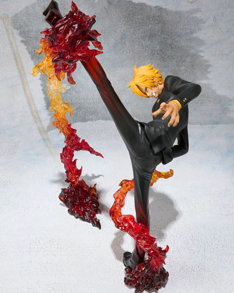 Аниме One Piece Sanji кукла черная нога огненная битва Версия в штучной упаковке ПВХ