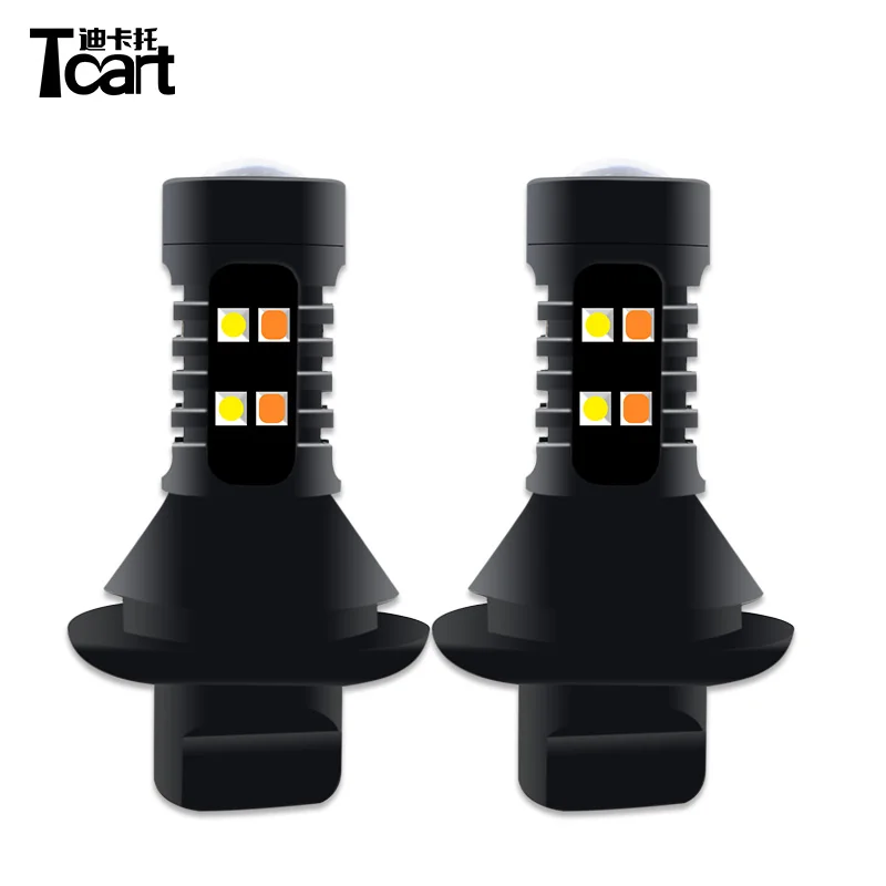 Tcart DRL + сигнал поворота для Honda CR V CRV 2007 2009 led Дневной ходовой светильник и Передние