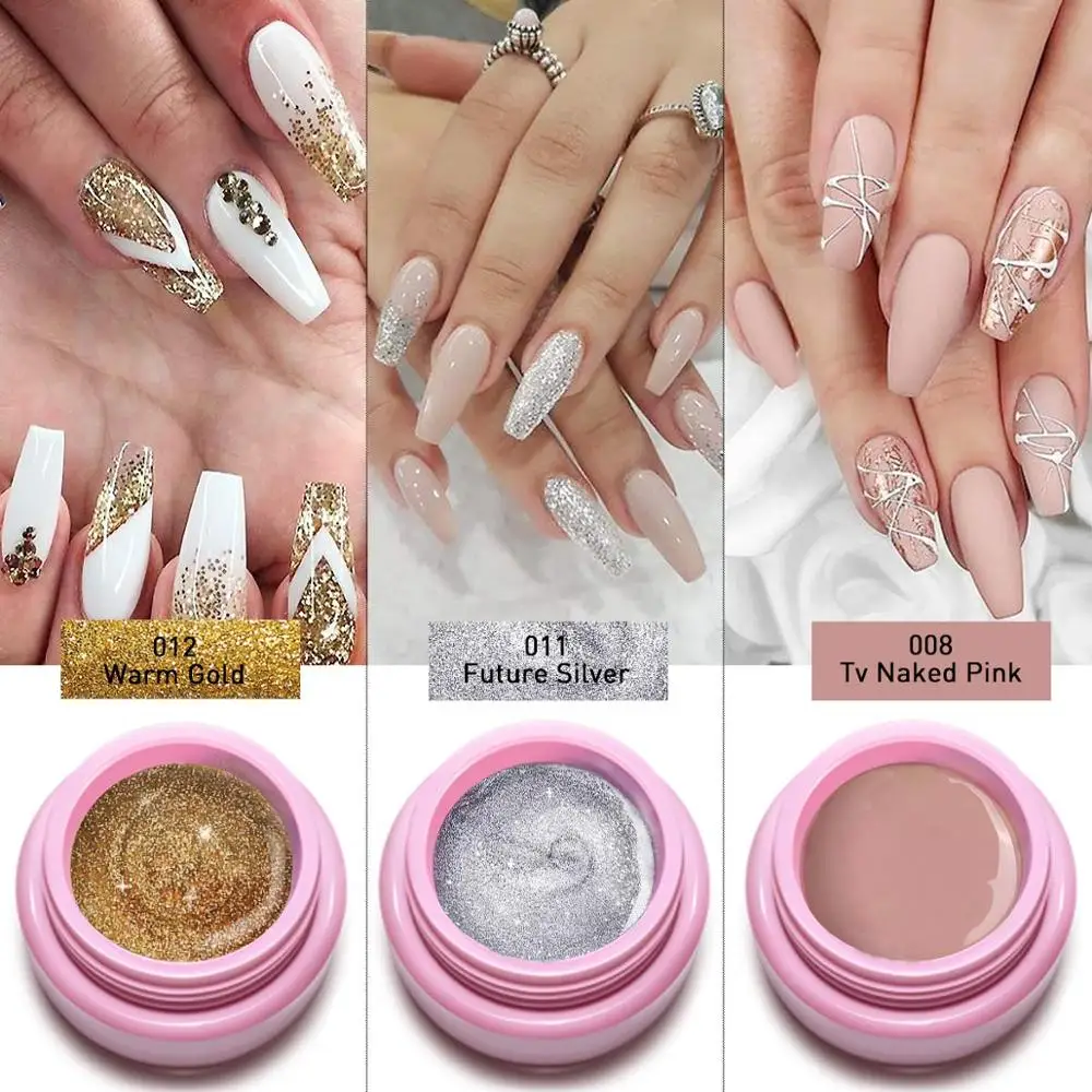 Modelones 3 шт./лот серебряный цвет УФ Гель лак супер блестящий светодиодный для