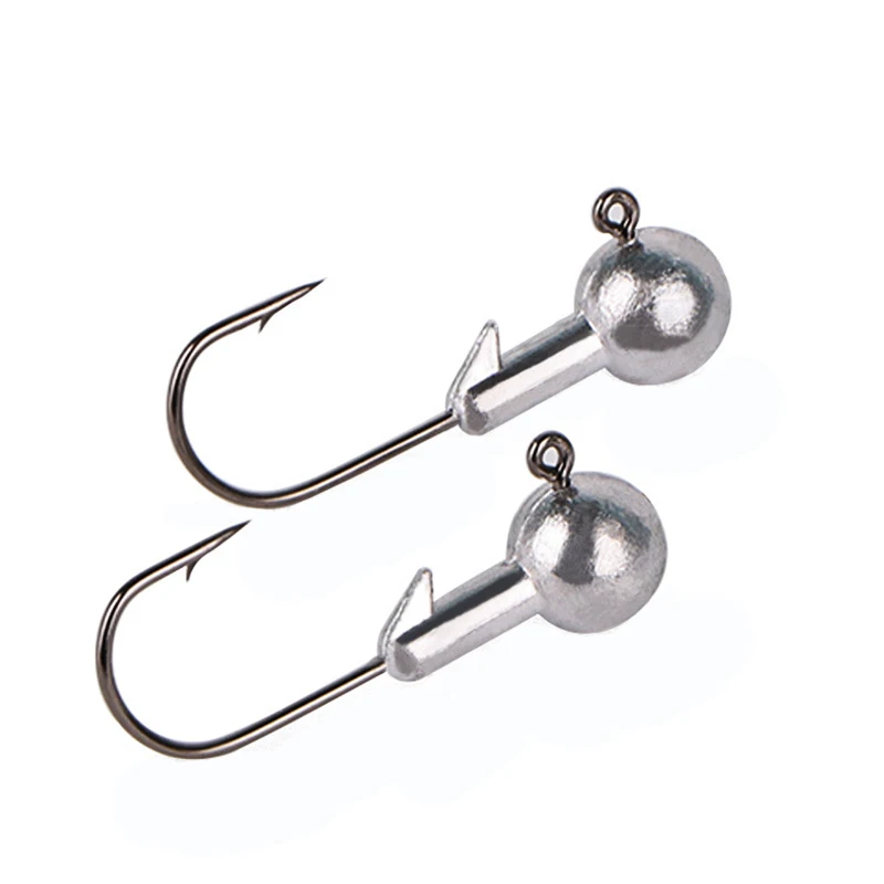 

5pcs 1g 2g 5g 7g 10g 14g 20g 25g crank Jig head hook fishing hook lead head Jig lure hard bait soft worm jig hook for fishing