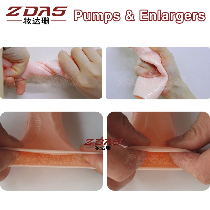 Насосы и увеличители мягкая прозрачная кожа расширение пениса многоразовый кран