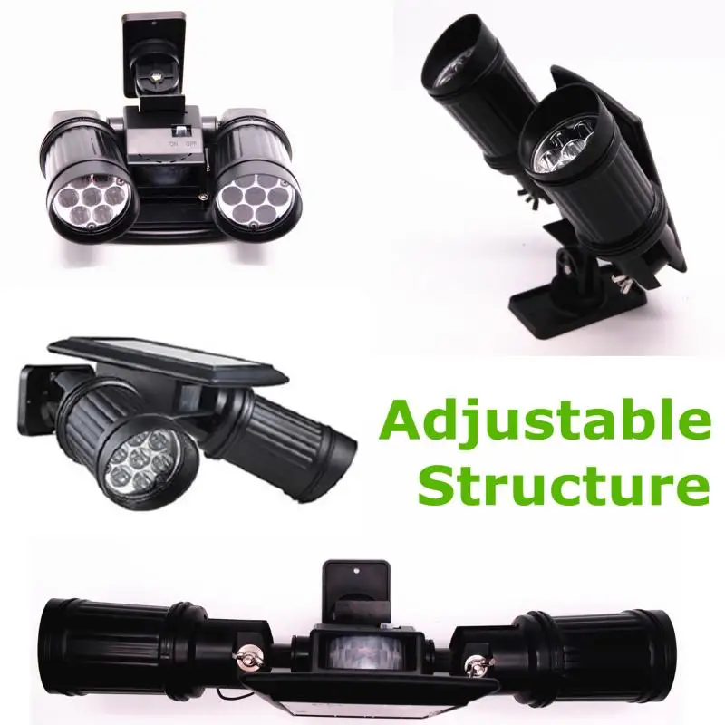 Солнечный садовый светильник 14 Светодиодный точечный движения PIR Сенсор