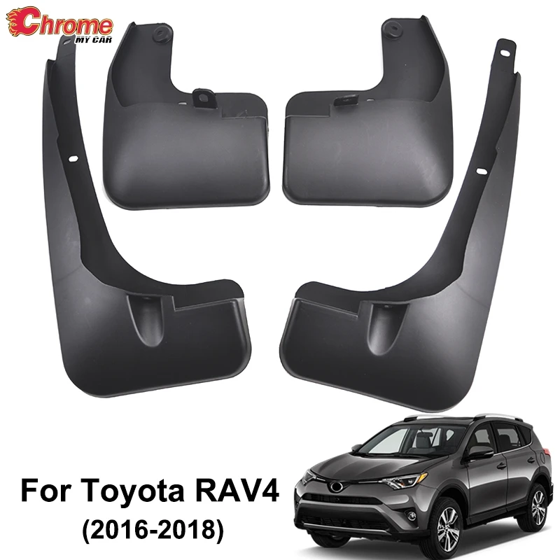 Комплект брызговиков для Toyota RAV4 2016 2017 2018 передние и задние брызговики литье под