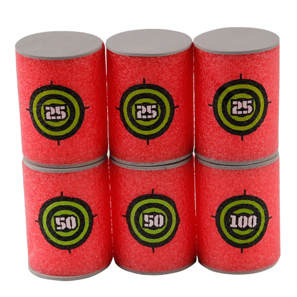 6 шт. игрушка Пистолеты пены пуля цель отдых на открытом воздухе спорта хобби цели