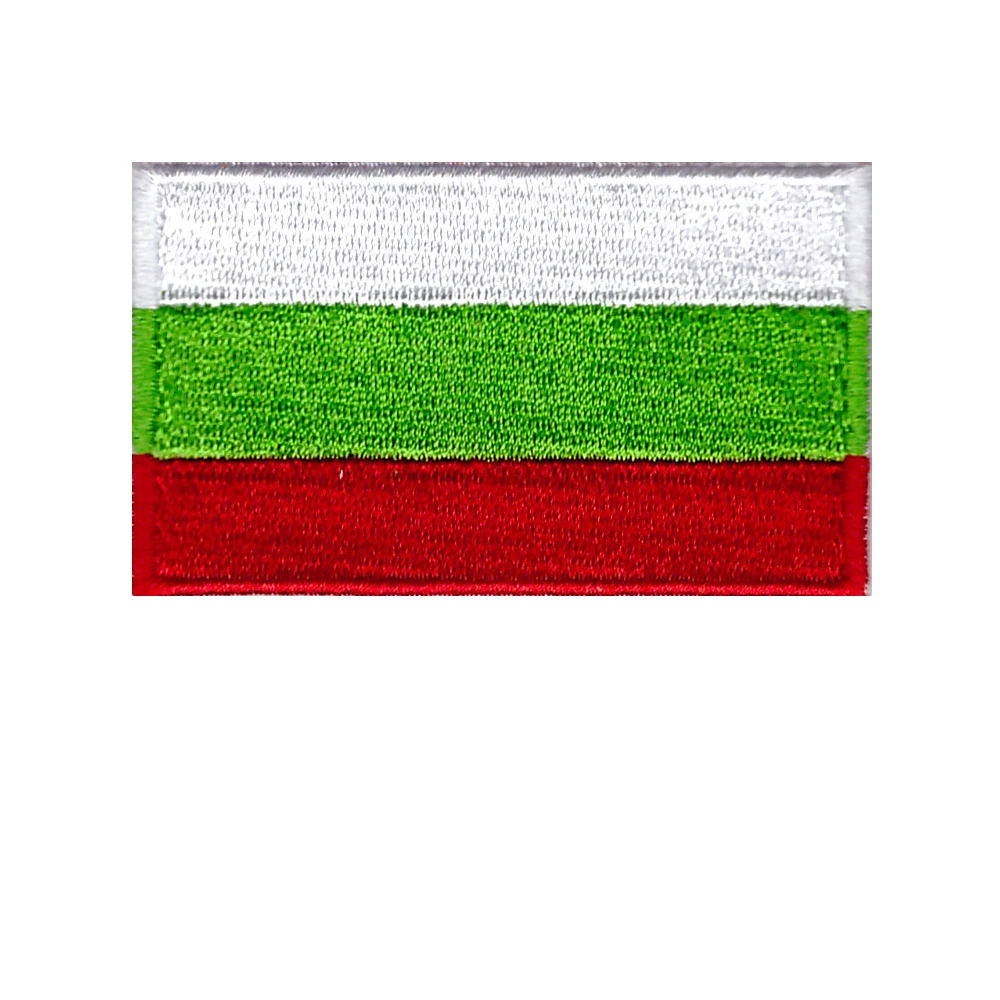 Болгария Флаг наклейки Патчи одежда эмблема на ткани штаны декоративная вышивка