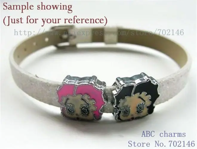 wholesale price hot ale Free shipping 10pcs BEAUTIFUL SL119 8mm Internal Dia.8mm Slide Charms Fit pet collar | Украшения и