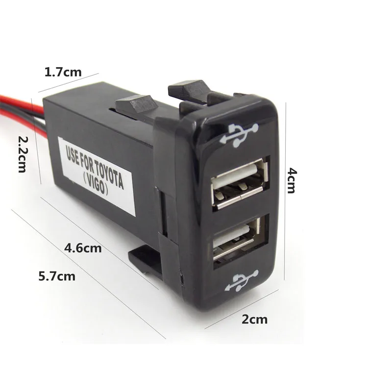 Двойное зарядное устройство с usb-разъемом Biurlink адаптер для Toyota VIGO Аксессуары