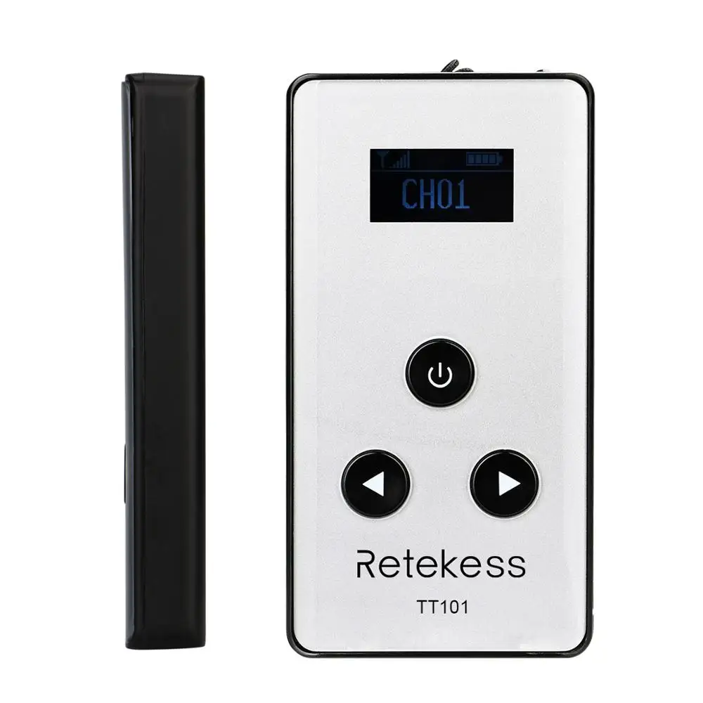 Retekess TT101 Wireless Transmitter 99 Channel 195-230 MHz Tour Guide System for Simultaneous Interpreting Meeting Teaching | Электроника