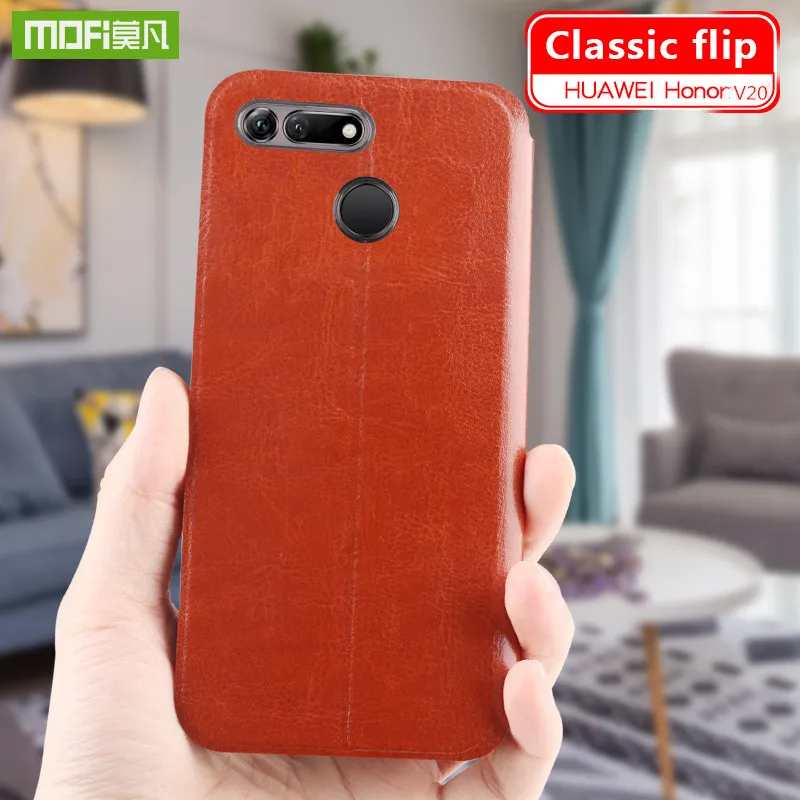 Для Huawei Honor View 20 чехол Mofi модный флип PU кожаный для мобильного телефона huawei honor V20 с