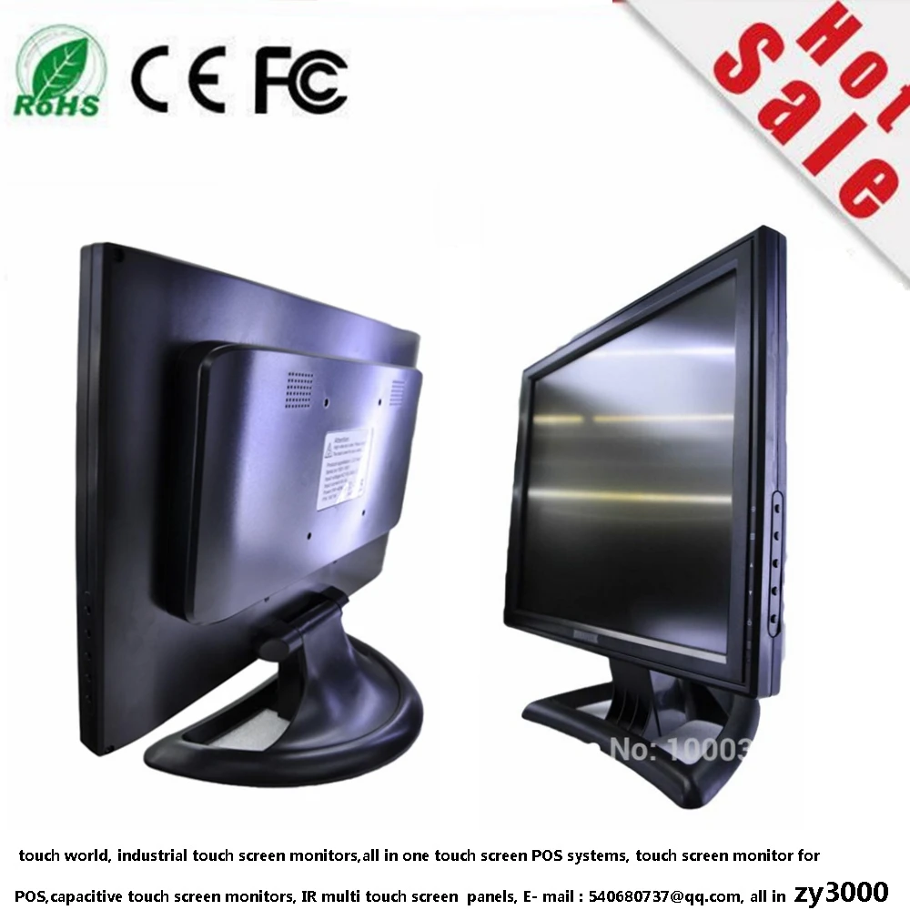 DC 12 V вход 4 провода резистивное управление USB 15 дюйм VGA DVI светодиодный сенсорный