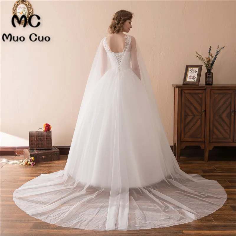 2018 отвесное кружевное свадебное платье с запахом Robe De Mariage ТРАПЕЦИЕВИДНОЕ ПЛАТЬЕ