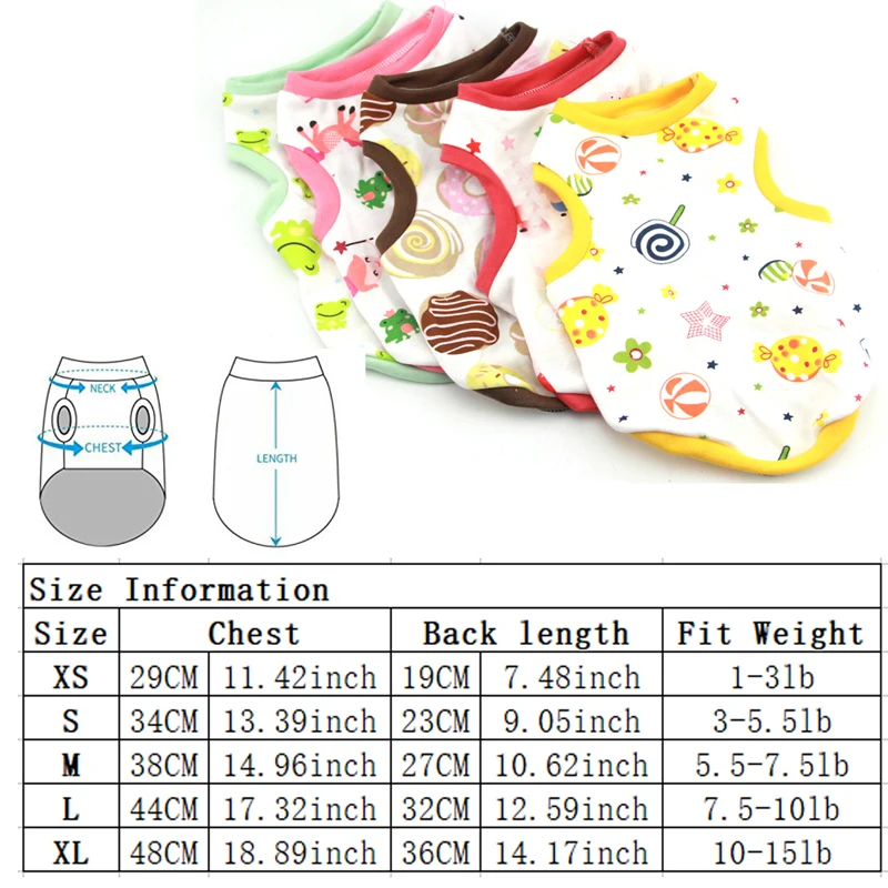 Симпатичные 4 стиля жилеты для собак весенняя одежда домашних животных Футболка