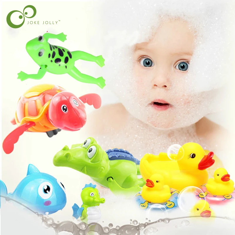 Заводные игрушки для купания детей прекрасная Черепаха рыба Акула бегемот